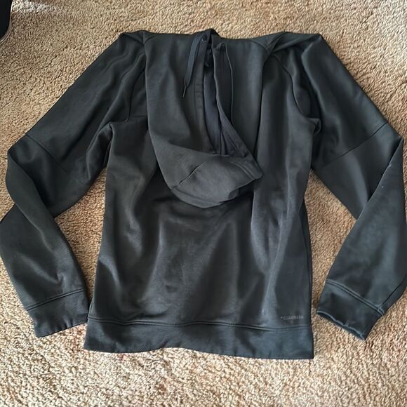 Medium All Black Classic Logo Adidas Hoody - Picture 2 of 3